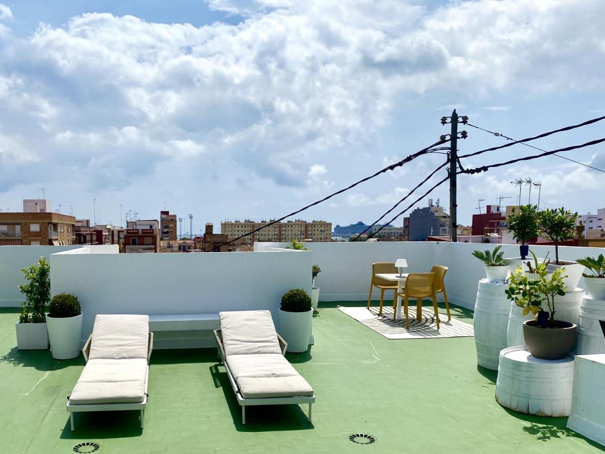Acogedor Estudio A Metros De La Playa, Con Zonas Comunes Y Terraza 3B Βαλένθια Εξωτερικό φωτογραφία