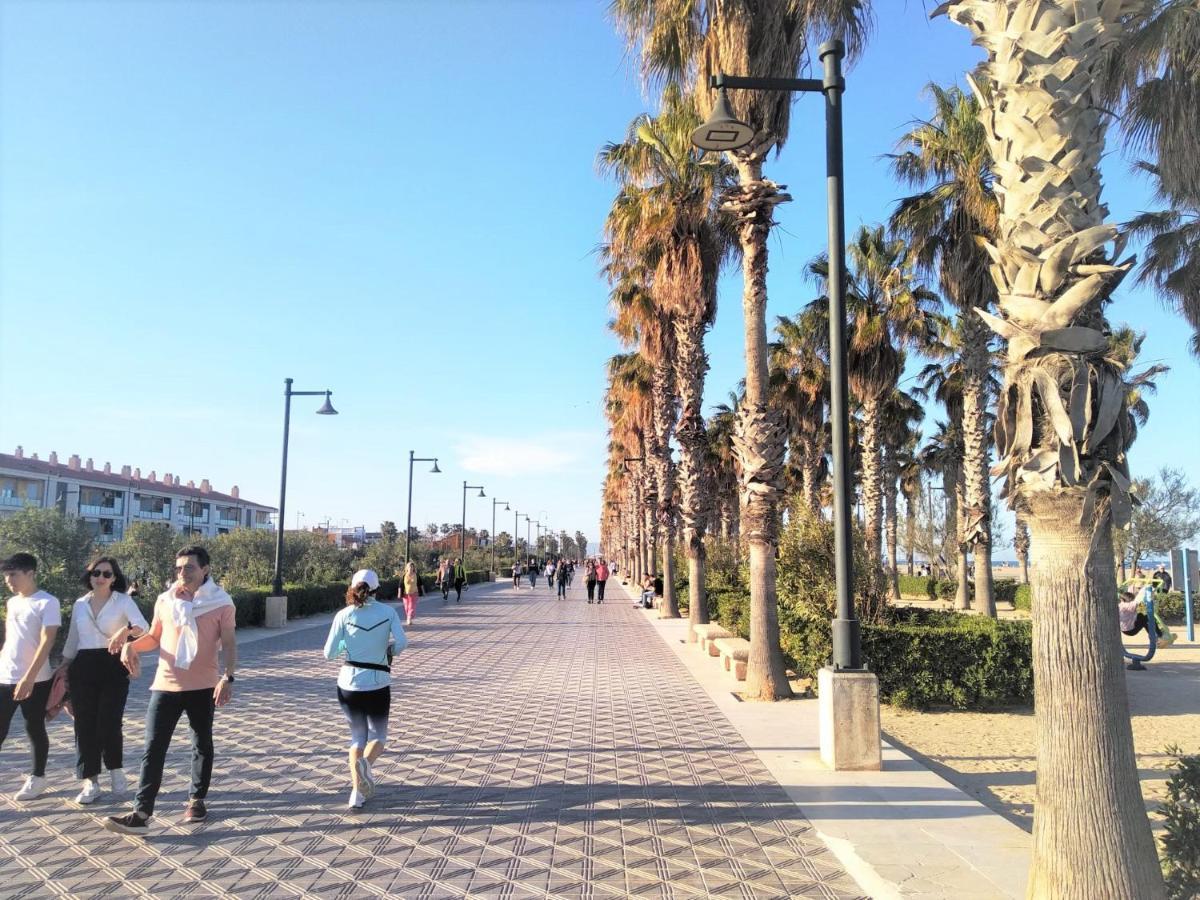 Acogedor Estudio A Metros De La Playa, Con Zonas Comunes Y Terraza 3B Βαλένθια Εξωτερικό φωτογραφία
