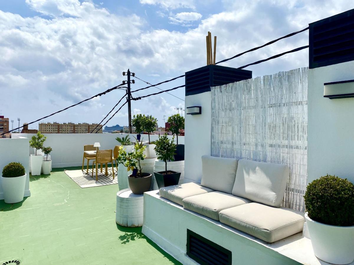 Acogedor Estudio A Metros De La Playa, Con Zonas Comunes Y Terraza 3B Βαλένθια Εξωτερικό φωτογραφία